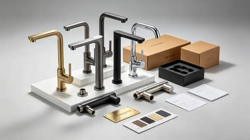 Embalagem de torneira personalizada e marca própria: como personalizar torneiras OEM sem atraso no envio
