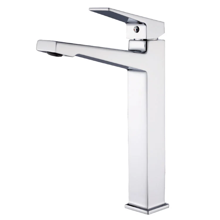 Chrome Surface Treatment Tall Sinks Basin Faucet
