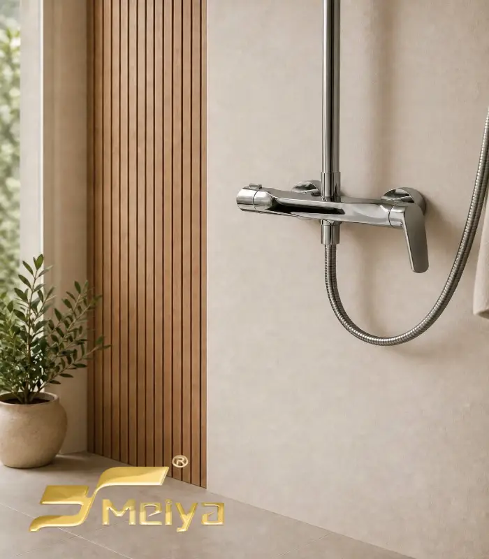 Modern Chrome Rain Shower Set application