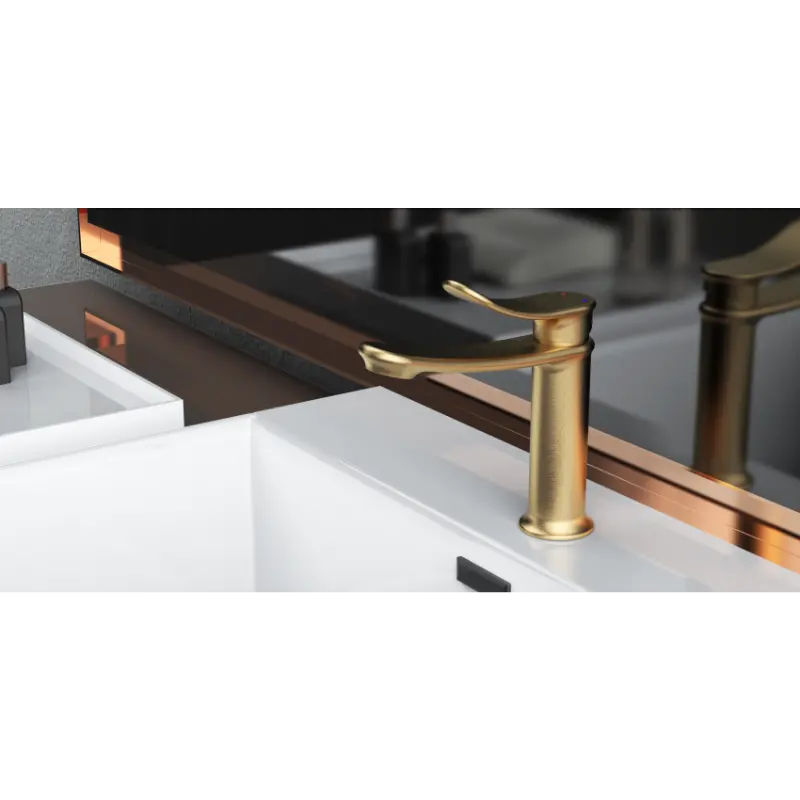 Torneira para lavatório com torneira quente e fria